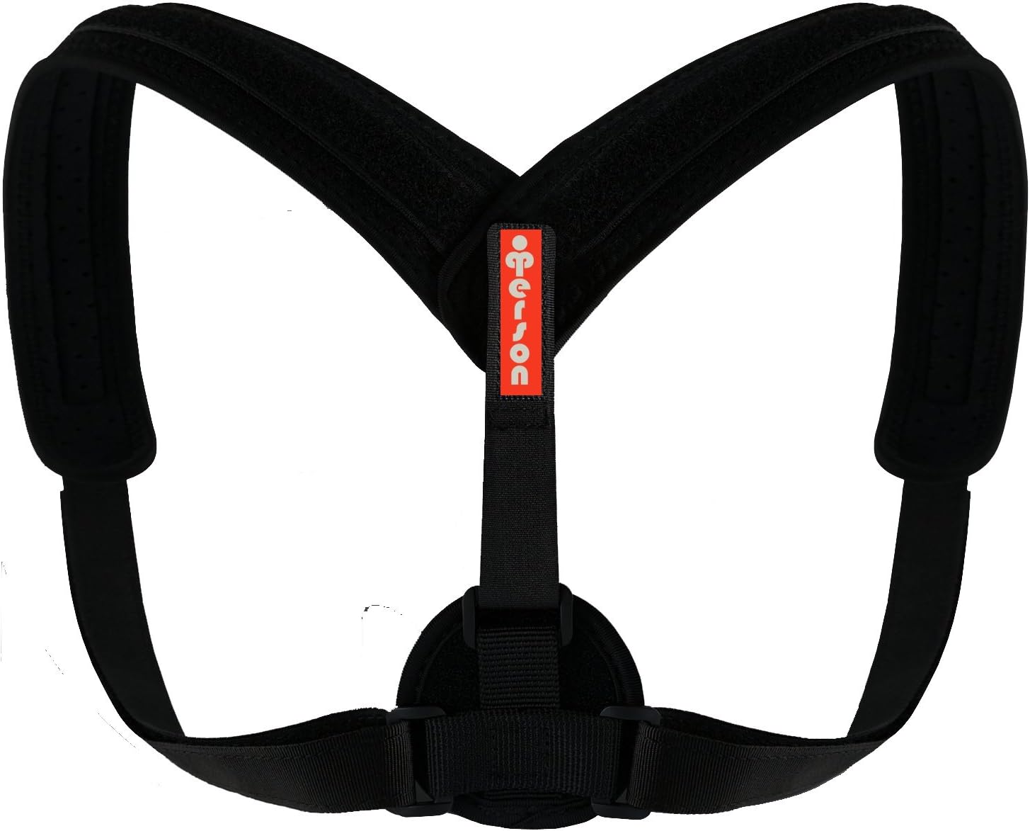iPERSON Back Posture Corrector Clavicle Support Brace Medical Device Improve Bad Posture Thoracic Kyphosis, Shoulder Alignment, Shoulder Support Brace Figure8 Clavicle Upper Back Pain Relief Black