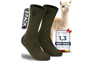 Juclise Alpaca Wool Crew Socks Men and Women,Thick Thermal Winter Cold Weather Hunting Hiking,Moisture Wicking Cushioned
