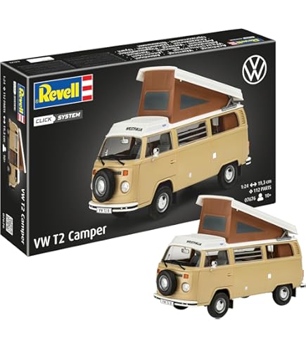 Amazon.com: VW T1 Camper Bus with Pop-Top Roof Brown and