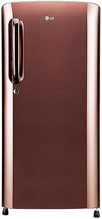 LG 190 L 4 Star Inverter Direct-Cool Single Door Refrigerator (GL-B201AASY, Amber Steel)