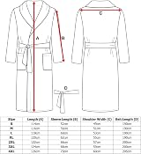 Adore Home 100% Cotton Terry Towelling Shawl Collar Bathrobe Large Aubergine view 4