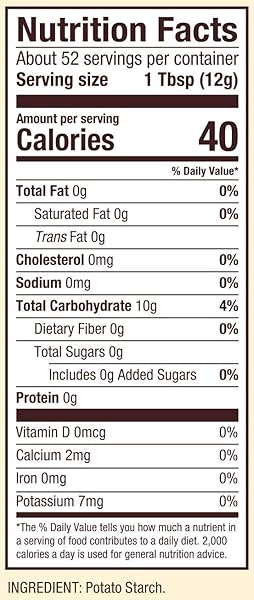 BOB’S RED MILL POTATO STARCH, 22OZ (PACK OF 4) – NON GMO, VEGAN, KOSHER