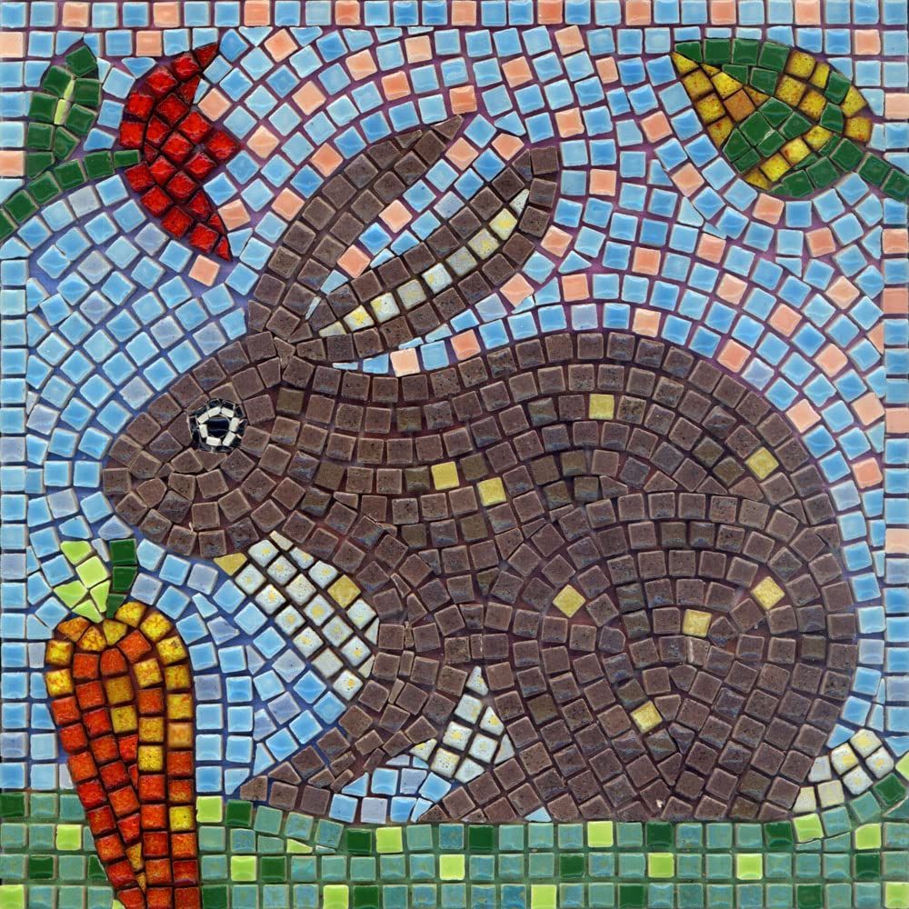 DIY Mosaic Art Kit Square 7inch 20cm Rabbit