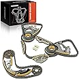 A-Premium 16PCS Engine Timing Chain Kit W/Tensioner Compatible with Audi Q5, Q7, A6, A7, A8, S4, S5, SQ5 - DOHC, V6 3.0L, Sup