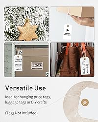 Uniclife 1000 Pcs Hang Tag Strings 8 Inch Price Tag