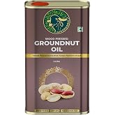 GirOrganic Peanut Oil | Natural Kolhu Wood Pressed | 169oz (Kacchi Ghani/Cold Pressed Peanut Oil) (169 oz)