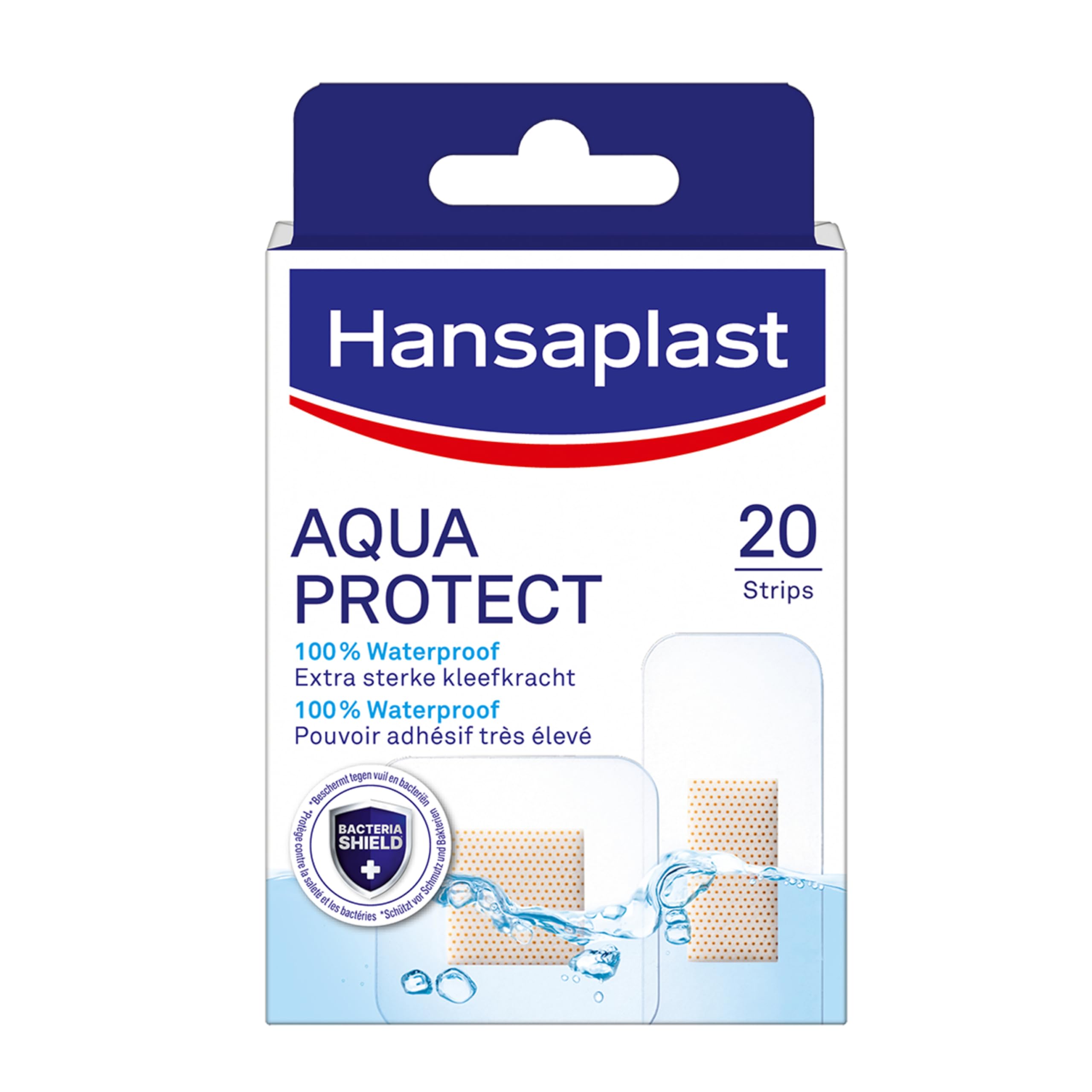 Hansaplast Aquaprotect Plasters 100% Waterproof 20 Strips