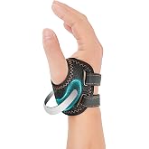 CMC Thumb Brace Right Hand, Mild Arthritis Relief Support Splint, Black, L | Breathable Slim Nylon Fabric for All-Day Comfort, Custom-Fit Internal Metal Strip Stabilizes Basal CMC Joint to Ease Pain