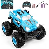 Nexapix Remote Control Car, 1:24 Scale All Terrain Monster Truck Toys with LED Lights, 2.4 Ghz Off-Road Remote Control Monster Trucks for Boys 4-7, Gift for Kids 8 9 10 11 12
