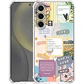 malegaon Christian Quotes for Samsung Galaxy S24 Case,Bible Motivational Words for Christian,Soft TPU Bumper Case for Galaxy S24