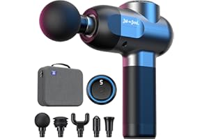 BOB AND BRAD C2 Massage Gun, FSA Eligible & HSA Approved Deep Tissue Percussion Massager Gun, Muscle Massager with 5 Speeds and 5 Heads, Electric Back Massagers for Professional Athletes Home Gym