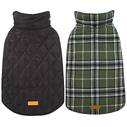 Kuoser Warm Dog Coat, Waterproof Dog Jacket for