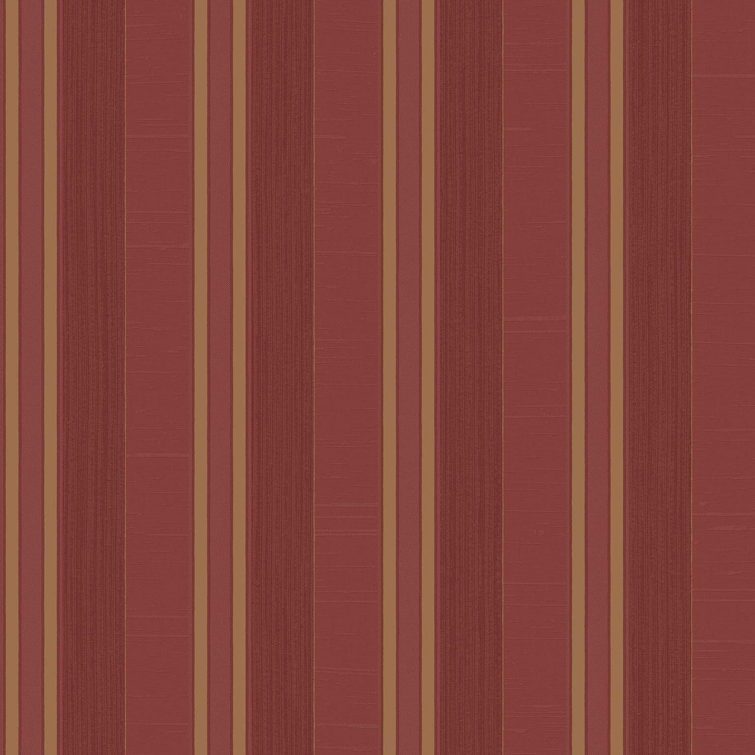 Galerie G67627 Palazzo Textured Varied Stripe Design Wallpaper, Red/Gold, 10m x 53cm