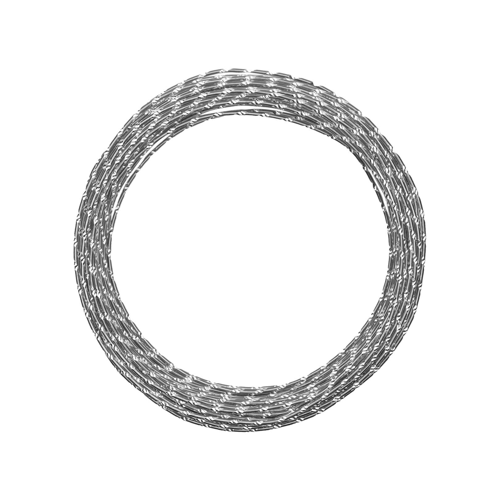 Vaessen Creative Diamond Cut Design Aluminium Wire, Anthracite, One Size