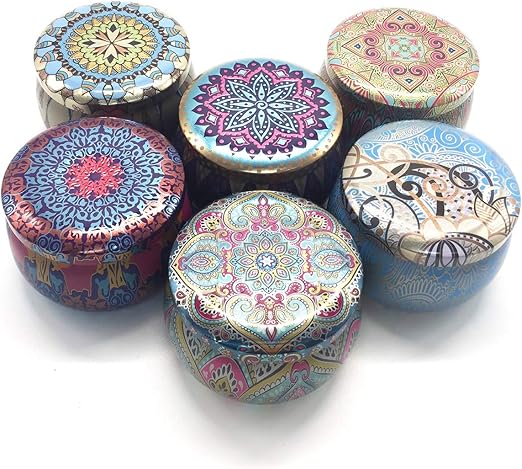 Amazon Com Nicrolandee Candle Making Tin Jars Containers Reusable