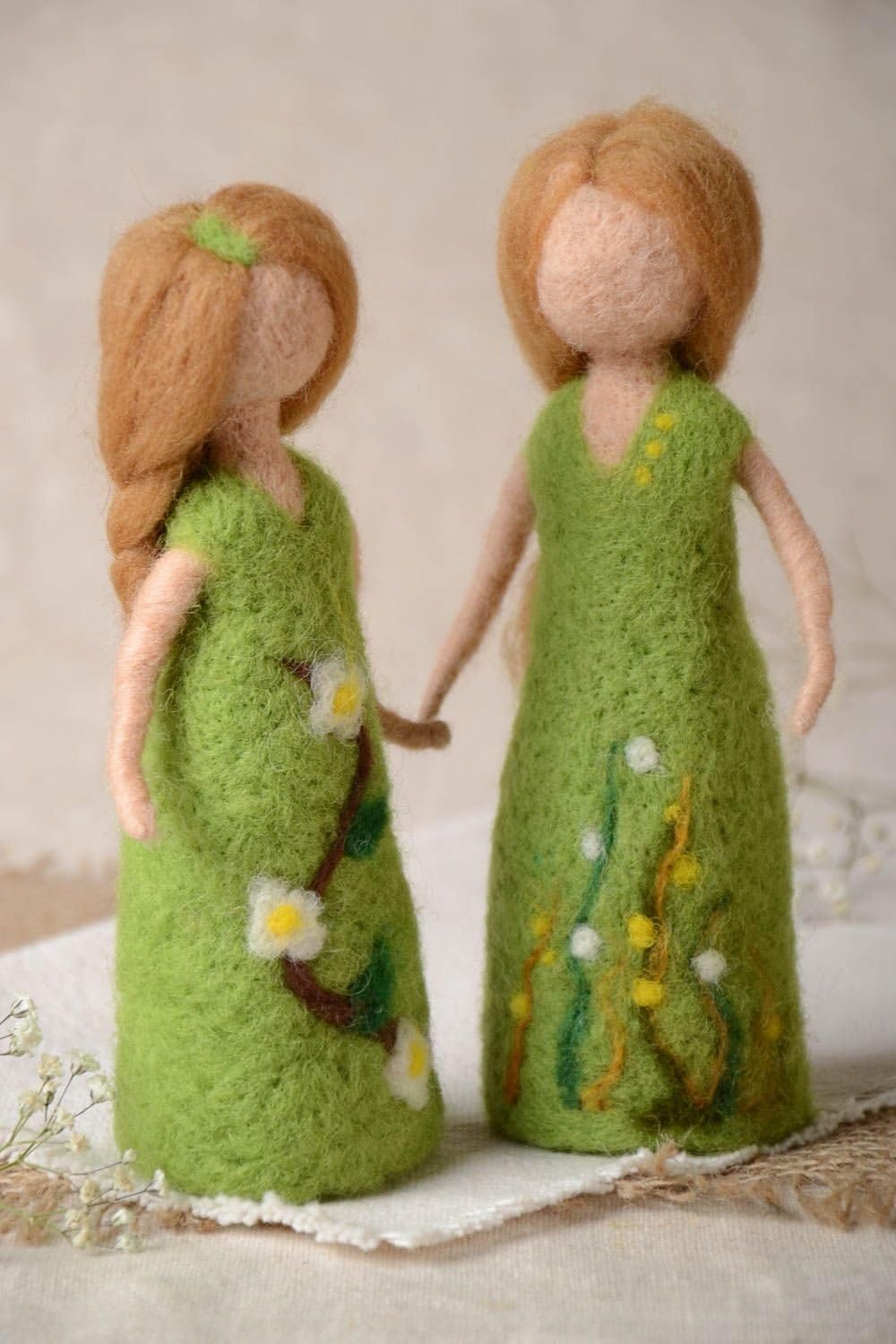 Amazon Com Set Of Handmade Soft Toys Unusual Woolen Decoration
