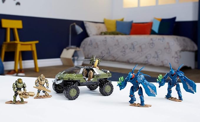 mega construx halo warthog run