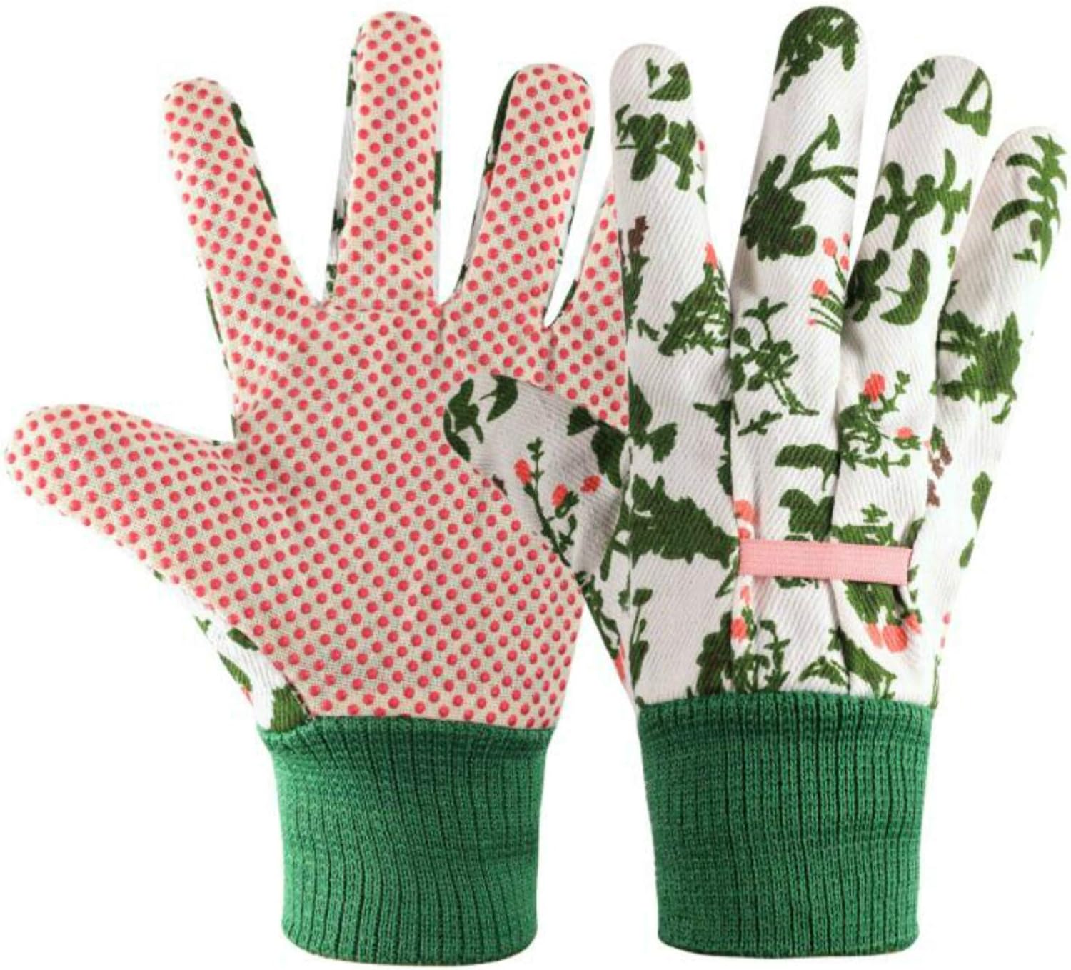 cmjlydh Gardening Gloves for Women(2 works) Comfortable Breathable Non-Slip Flexible. (white), 4 Count (Pack of 1)