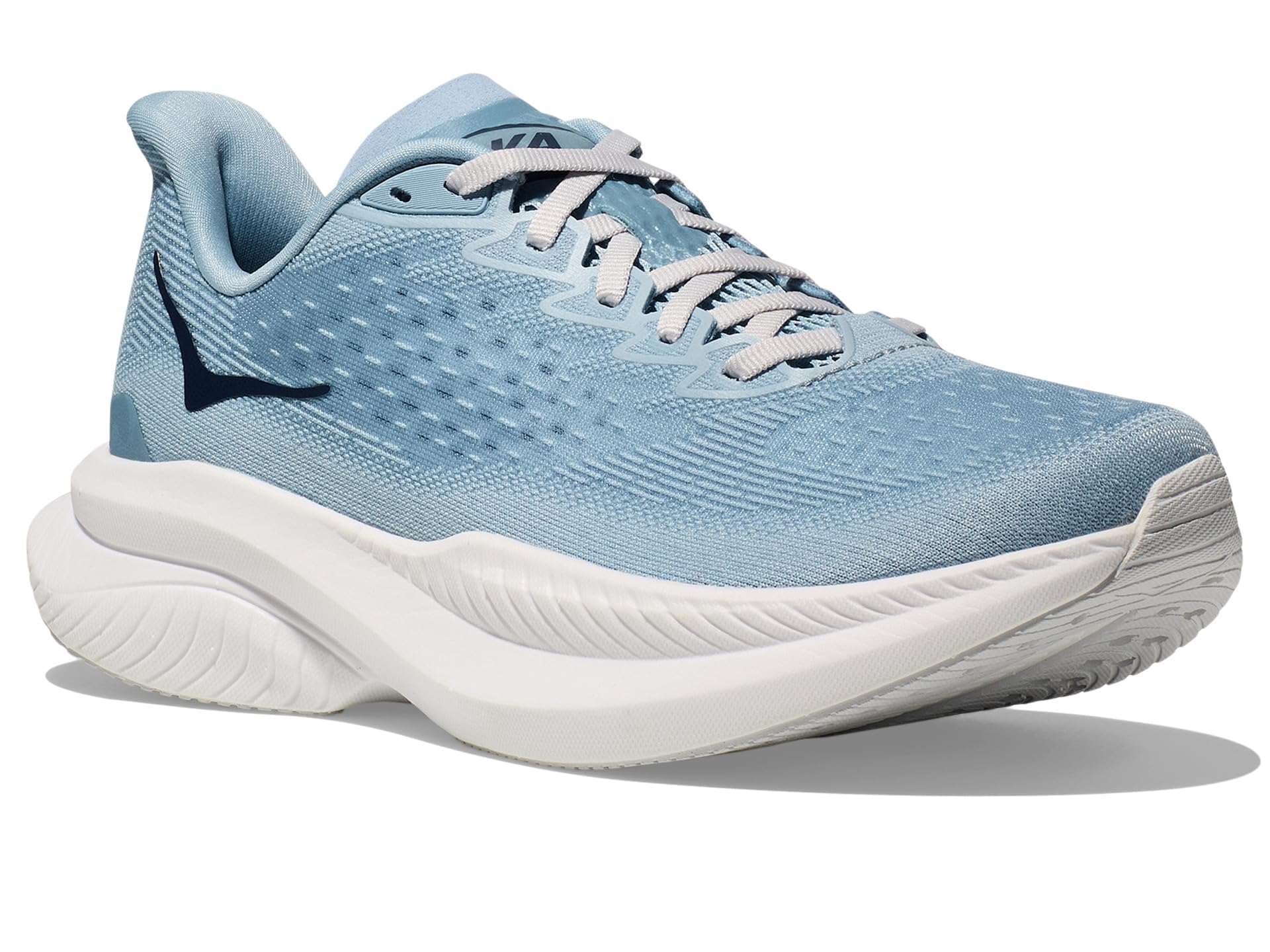 Hoka Women's Mach 6 Sneaker, Drizzle/White, 11