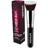 Flat Top Kabuki Foundation Brush By Keshima - Premium Makeup Brush for Liquid, Cream, and Powder - Buffing, Blending, and Fac