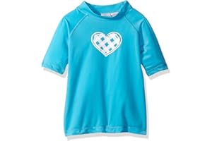 Kanu Surf Alexa Rash Guard for Girls' UPF 50+ Sun Protection Short Sleeve Girls' Swim Shirt