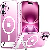 Temdan Magnetic Compatible with iPhone 16 Case, [Built-in Invisible Kickstand][Compatible with MagSafe] [Military Grade Shockproof] Slim Thin Phone Case for iPhone 16 6.1"