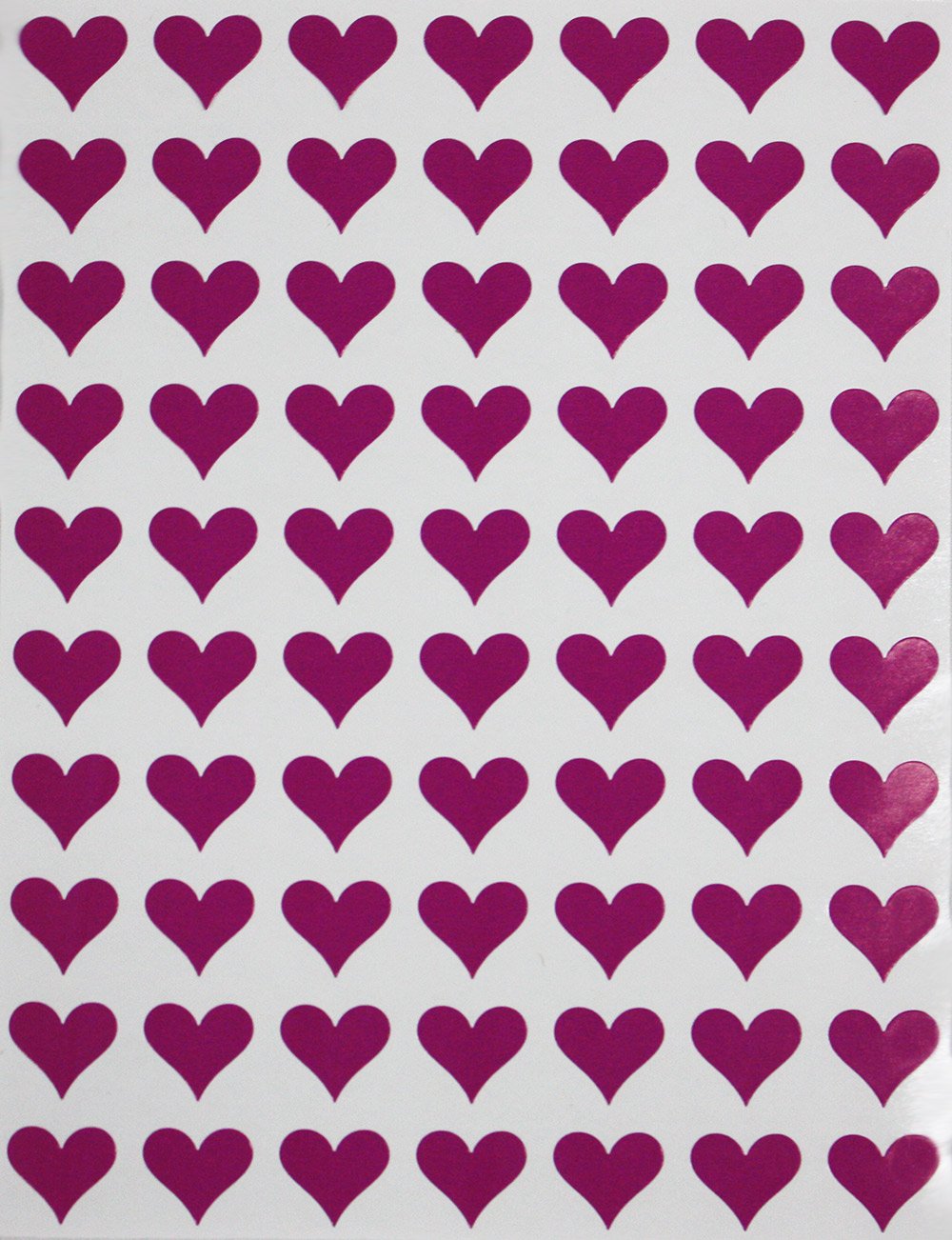 Royal Green Heart Stickers 1.3cm (13mm) Purple Hearts Labels for Gift Packaging, Boxes, Crafting and Scrap-Booking 1050 Pack