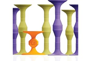 Popdarts Pro Pack Game Set (Purple and Yellow) - Indoor, Outdoor Suction Cup Throwing Game - Competition with a POP