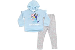 Bluey Girls Fleece Hoodie and Leggings Outfit Set