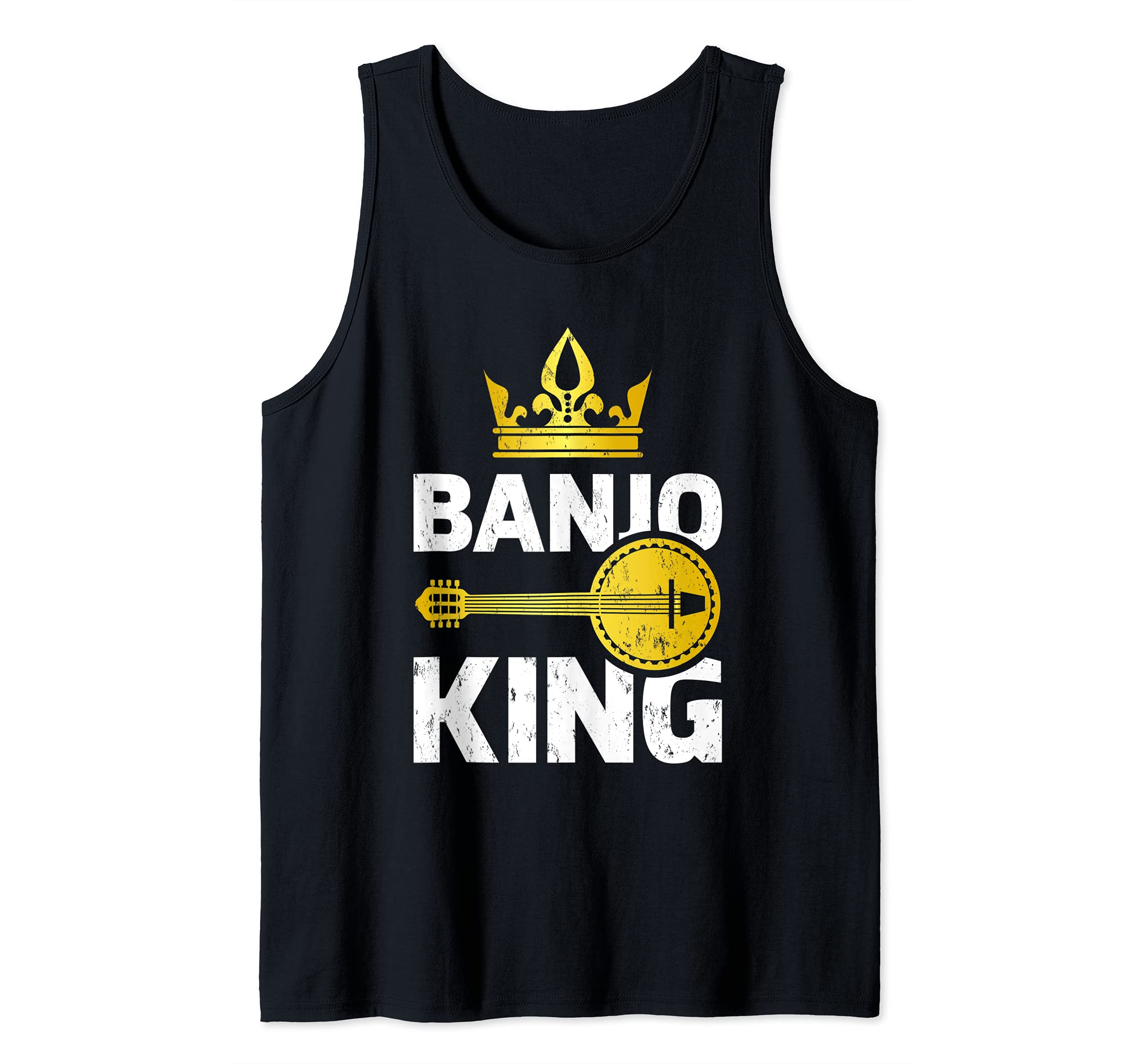 Funny Banjo Music Lover Banjo King Tank Top