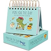 2026 Funny Pun Flip Calendar - Perpetual Daily Desk Calendar with 365 New Puns & Jokes - Humor Gift for Friends, Family, Coworkers - Punny Gifts, Office & Home Decor