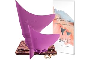 CIRCE CARE SuAmiga Female Urination Device Collapsible Female Urinal; Portable Reusable Urinal for Women to Pee Standing Up; Women Pee Funnel for Travel, Camping, Hiking, Outdoor (Soft,Firm,Plus Size)