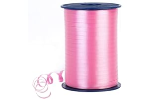 VALUERIBBON Value Ribbon Crimped 3/16" X 500 YD Curling Ribbon for Gift Wrapping, Light Pink Ribbons for Crafts, Art Supplies and Birthday Gifts for Women and Men Gift Cards