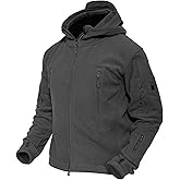 MAGCOMSEN Men's Military Tactical Jacket Warm Fleece Hoodies Sport Outdoor Winter Coats Windbreaker
