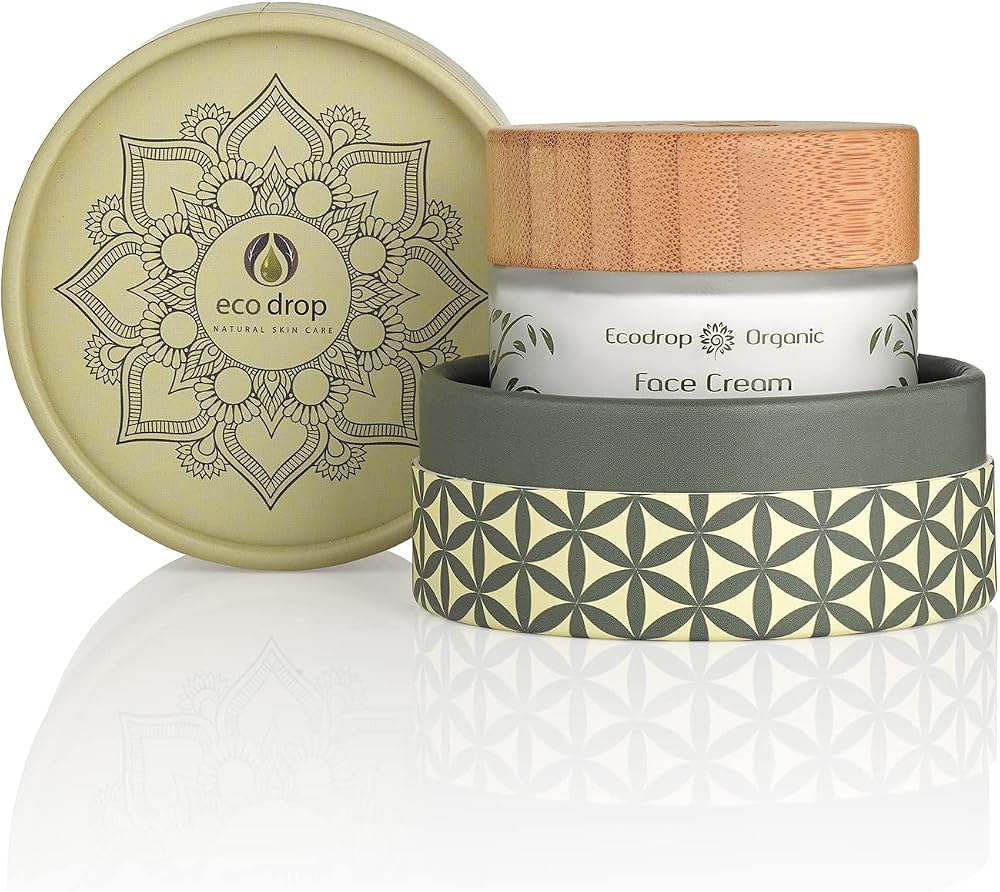 ecodrop Organic Face Cream Women Daily Natural Moisturiser Anti Ageing