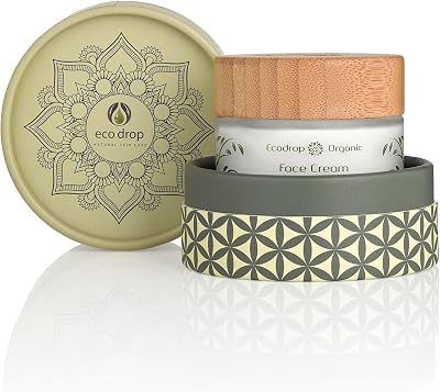 ecodrop Organic Face Cream Women Daily Natural Moisturiser Anti Ageing