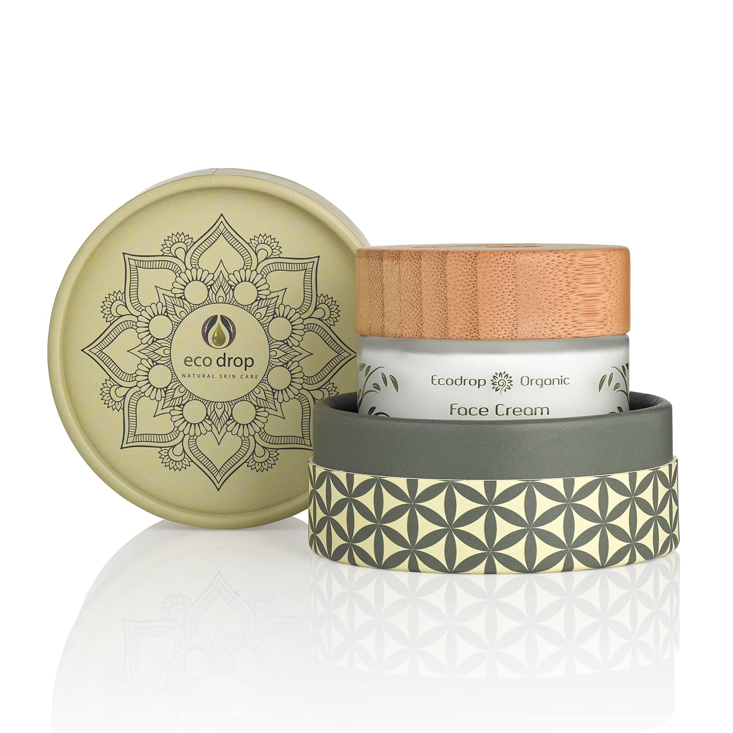 Ecodrop Organic Face Cream | Advanced Daily Facial Cream for Women | 100% All Natural Ingredients | Moisturiser & Anti Ageing Treatment