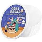 12 Inch Cake Drums, Cake Drum 12 Inch Round White(12-Pack) 1/2 Inch Thick Cake Drum Sturdy, Greaseproof for Birthday Wedding 