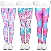 LUOUSE Multipack Cute Printed Girls Stretch Leggings Ankle Length 4-13 Years