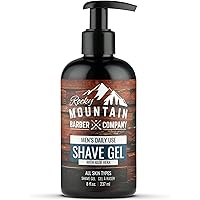 Men's Shave Gel - Clear Shaving Gel So You Can See Where You Are Shaving – Made in Canada - For Full Shaves and Tightening Be