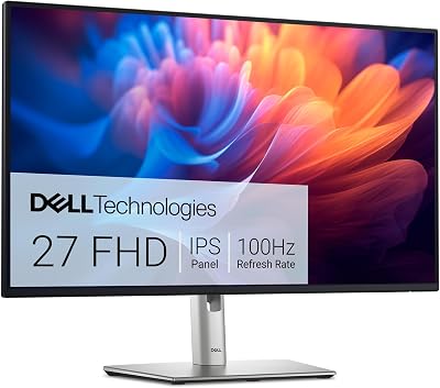 Dell P2725H 27 Inch Full HD Monitor 100Hz IPS 99% sRGB USB-C DisplayPort HDMI