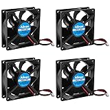 Alinan 4pcs 8025 24V Fan 80x80x25mm 2-pin Sleeve