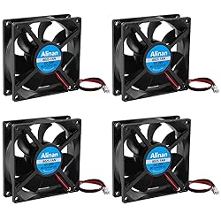 Alinan 4pcs 8025 24V Fan 80x80x25mm 2-pin Sleeve