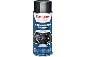 PlastiKote 203 Universal Black Engine Enamel, 12 oz.