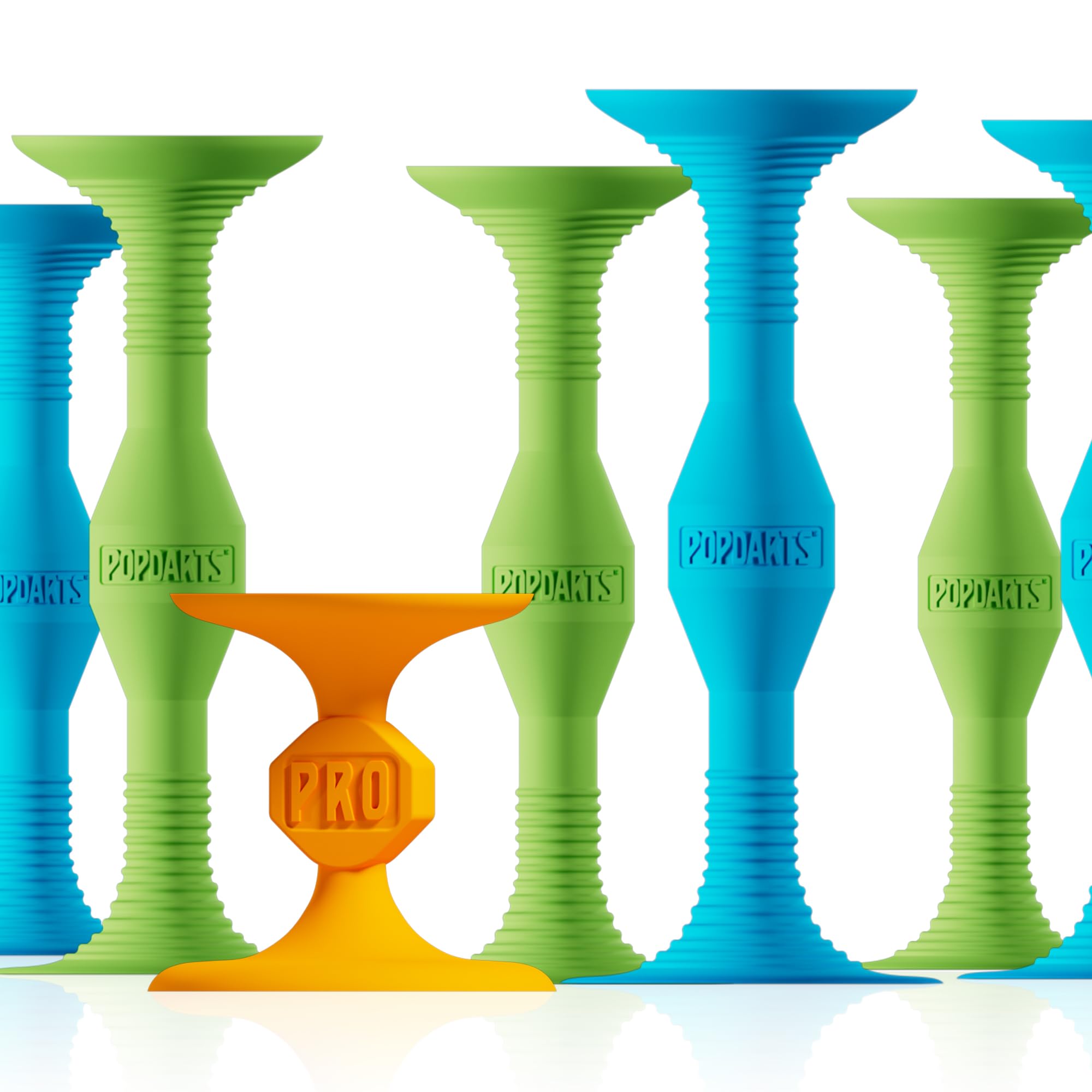 Popdarts Pro Pack (Blue and Green) - Indoor, Outdoor Suction Cup Throwing Game - Competition with a POP