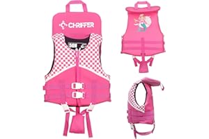 Chriffer Kids Swim Vest Life Jacket for 20-70 Pounds Boys and Girls, Zipper Style Easy On and Off, Floatation Life Jacket for 2, 3, 4, 5, 6, 7, 8 Year
