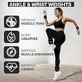Xn8 Sports Neoprene Ankle Weights Pair 0.5-3kg with Adjustable Straps view 2