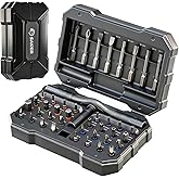 Saker 42-in-1 Magnetic Screwdriver Kit with T Handle Multi-Bit Ratchet Screwdriver Set for Home, Computer, Bicycle, Furniture, DIY Gifts Dark Grey