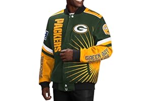 G-III Sports Men's NFL Extreme Redzone Full-Snap Varsity Jacket