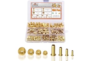160 PCS Compression Fittings Assortment kit - 4 Sizes (1/4", 3/8", 5/16", 1/2") of Brass Compression Sleeve Ferrule & Insert 